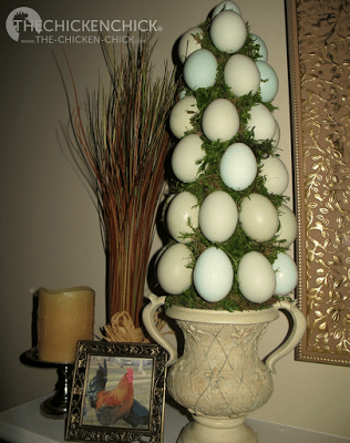 Blown egg topiary DIY instructions