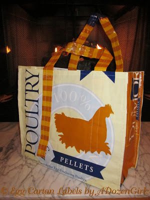 Here are easy-to-follow instructions for making a feed bag tote.