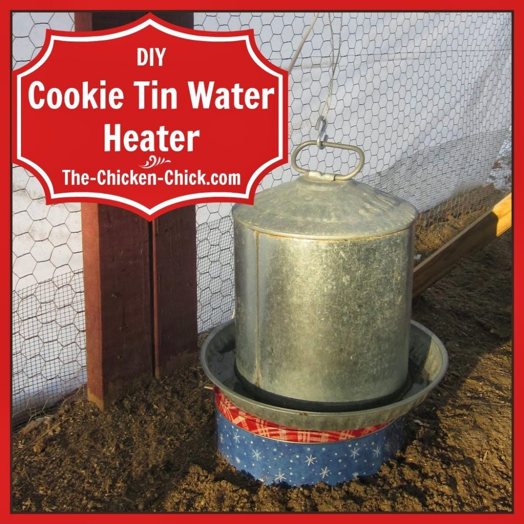 Make a Cookie Tin Waterer Heater. Under $10, & 10 minutes!