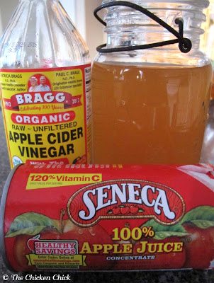 ACV RECIPE #3- Unpasteurized apple juice + ACV containing the mother (eg Braggs)