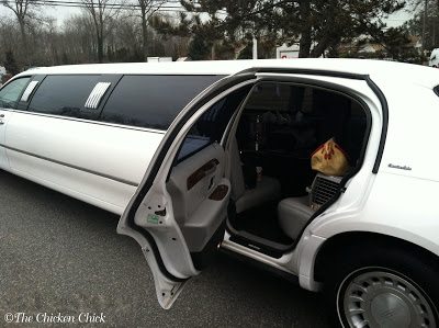 On Valentine's Day, 2012, I drove with my husband to the limo company with Max and (St)Eve. 