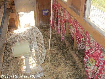 Keep It Moving: Install fans to promote airflow inside the coop. It's tough to fly with a lot of air turbulence.