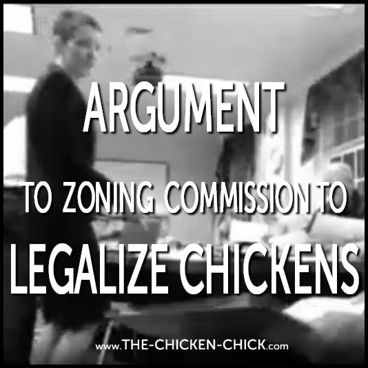 Argument to zoning commission to legalize chickens