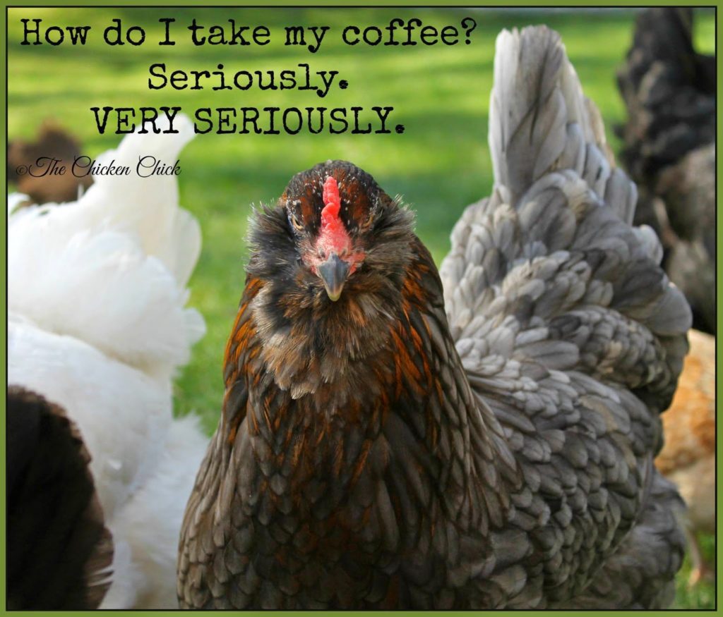 How do I take my coffee? Seriously. Very SERIOUSLY.
