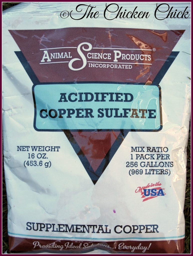 copper sulfate for sour crop treatment