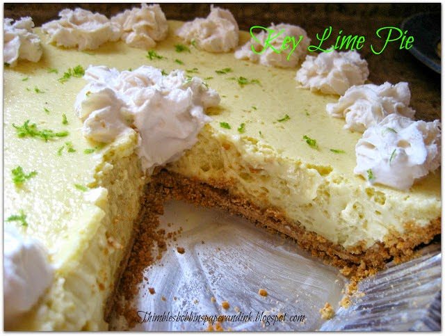 Clever Chicks Blog Hop Key Lime Pie, shared by Thimbles, Bobbins, Paper and Ink