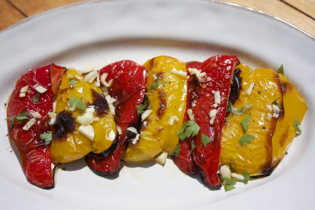 Clever Chicks Blog Hop at The Chicken Chick® Roasted Peppers, shared by Simple Living & Eating