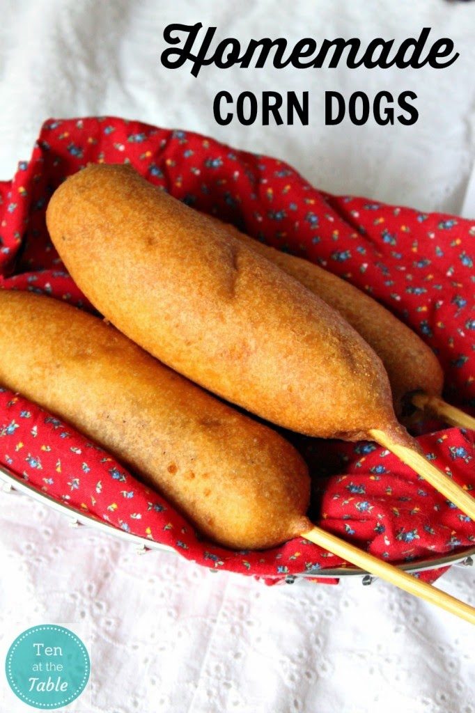 Clever Chicks Blog Hop at The Chicken Chick® Homemade Corn Dogs, shared by Ten at the Table