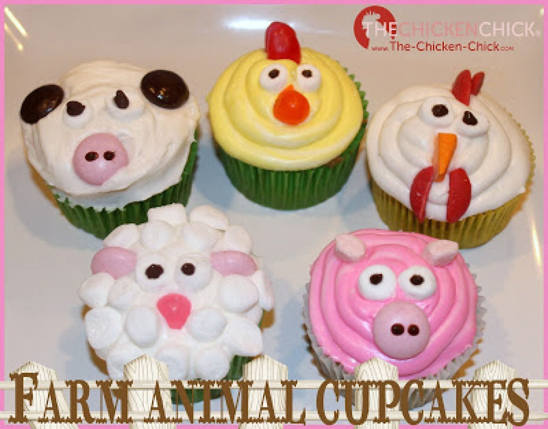 DIY Farm Animal Cupcakes The Chicken Chick®