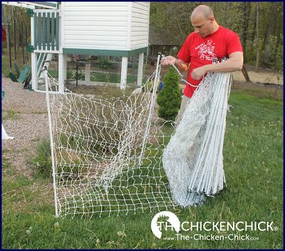 Premier 1 Electric Poultry Netting installation