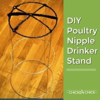 DIY Poultry Nipple Drinker Stand