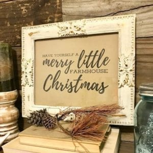 Farmhouse Inspired Frame with Free Print