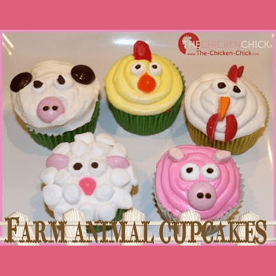 DIY Farm Animal Cupcakes | The Chicken Chick®