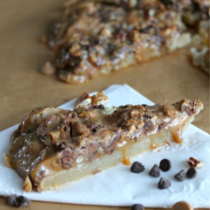 Butterscotch Chocolate Shortbread Bars, shared by The Bitter Side of Sweet