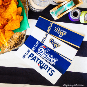 ﻿Free Superbowl Printables, shared by From Playdates to Parties