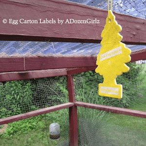 Got FLIES? Vanilla Scented Christmas Trees in the Chicken Coop