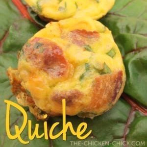 Quiche Recipe via The Chicken Chick
