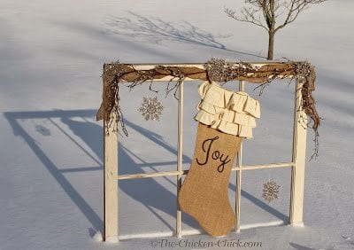 Rustic Winter Window 8