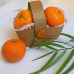 Cardboard Basket Tutorial, shared by Simple Joys