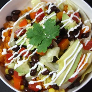 Chicken Burrito Bowls, shared by Don't Sweat The Recipe