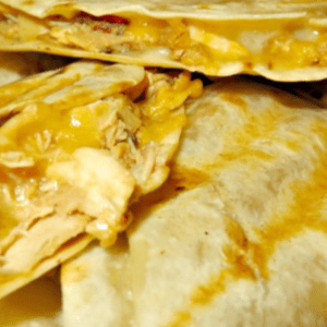 Chipotle Chicken Cheddar Quesadillas, shared by The Bajan Texan