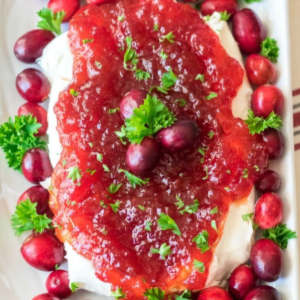 Cranberry Pepper Jelly Dip, shared by Life with the Crust Cut Off