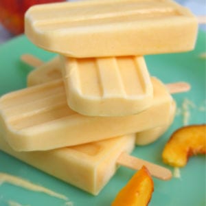 Easy Peach Froyo Pops, shared by Delightful E Made