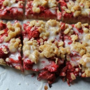 Fresh Strawberry Bars shared by As For Me and My Homestead
