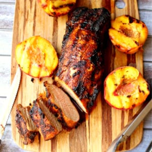Grilled Sugar & Spice Rubbed Pork Loin, shared by Delightful E Made