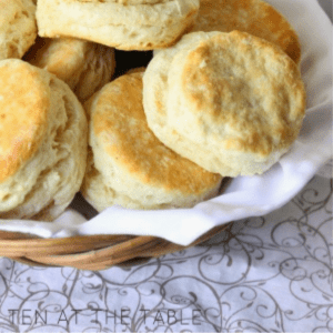 Homemade Freezer Biscuits, shared by Ten at the Table