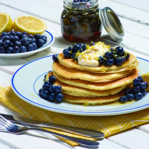 Lemon Blueberry Pancakes, shared by The Jenny Evolution