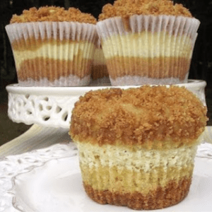 Lemon Cheesecake Zucchini Muffins, shared by The Best of Long Island & Central Florida