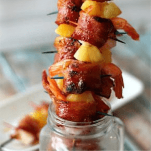 Pineapple Wrapped Shrimp & Pineapple Skewers, shared by Life with the Crust Cut Off