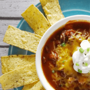 Slow Cooker Chicken Tortilla Soup, shared by Hello Nature